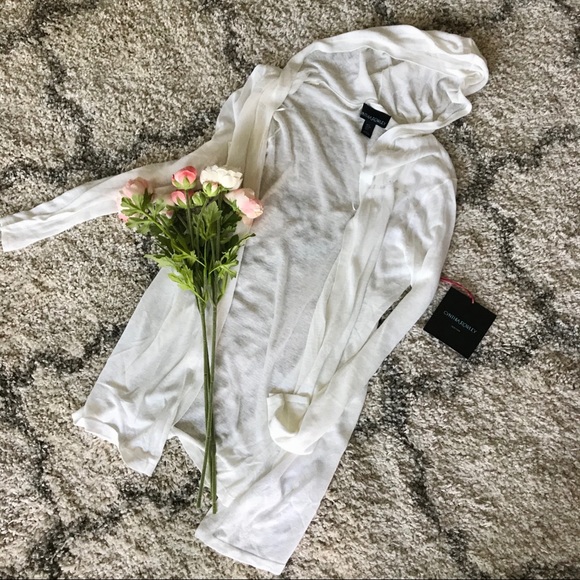 Cynthia Rowley Sweaters - SOLD! NEW Cynthia Rowly White Cardigan